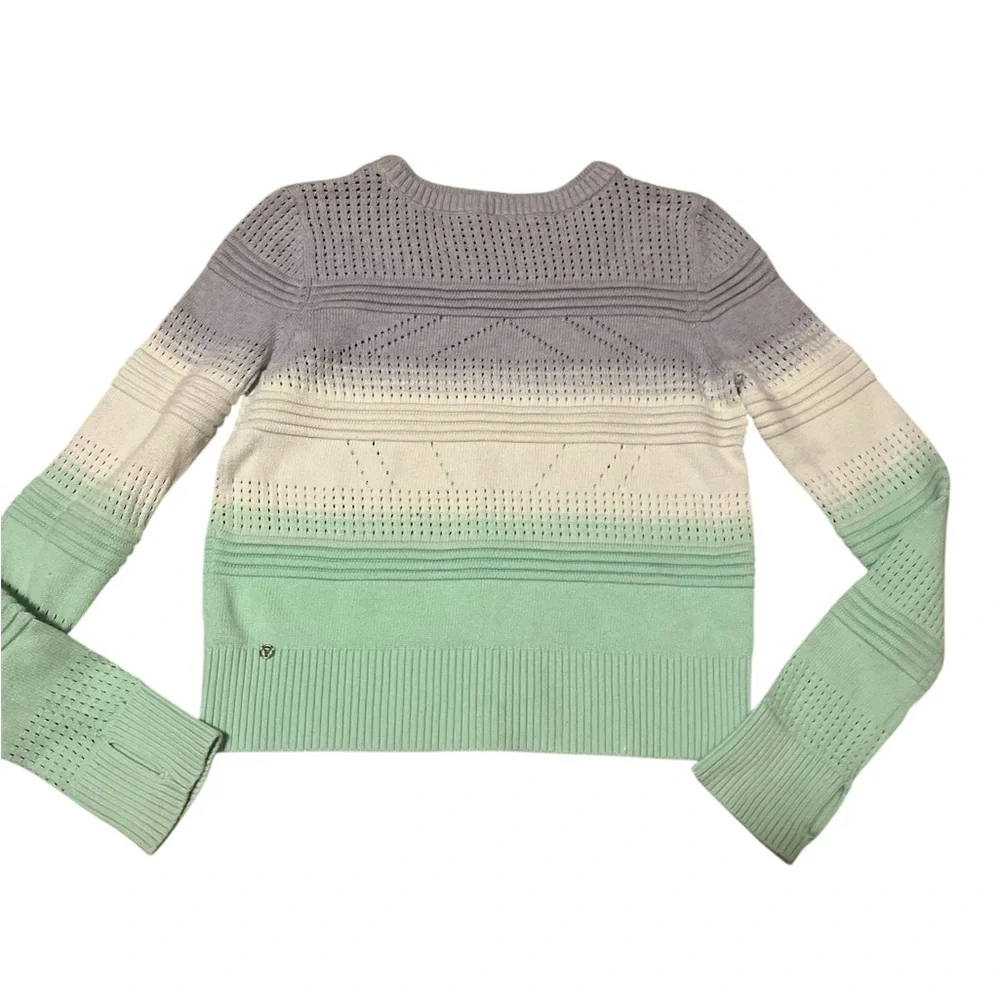 Lululemon Ivviva Youth Ombre Calm After Practice Loose Knit Sweater - Picture 5 of 10